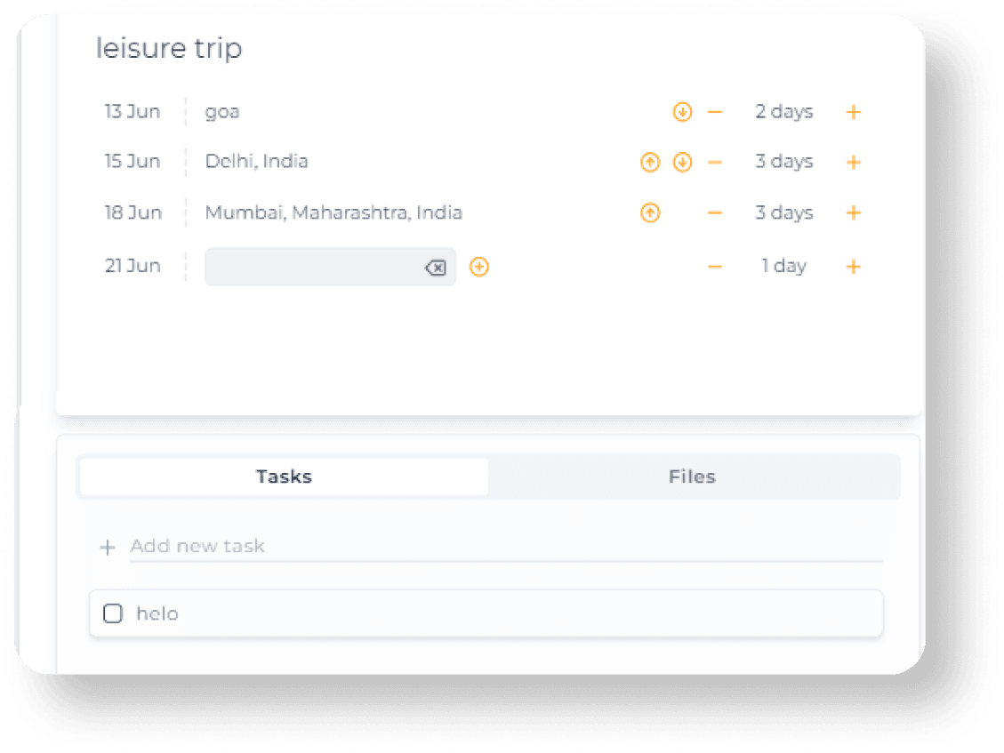 Itinerary Planning